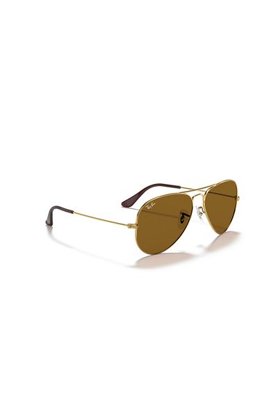 Ray-Ban نظارة شمسية راي بان بايلوت أفياتور كبيرة للجنسين - Rb 3025 - مقاس العدسة: 55 مم - أريستا