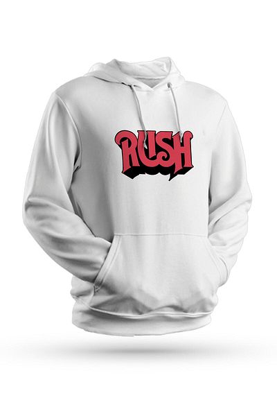 Pisa Art Φούτερ με κουκούλα Rush Printed Λευκό Unisex
