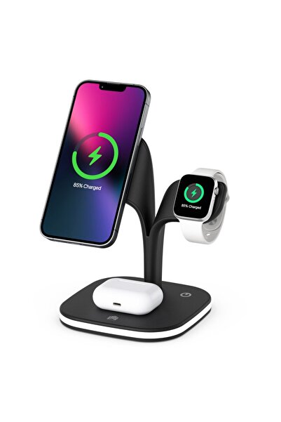 Nextron Kablosuz Masaüstü Şarj Standı 15W Hızlı Şarj Destekli Gece Aydınlatma...