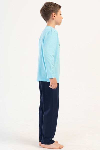 VİENETTA Costum de pijama cu mânecă lungă pentru băiat din bumbac (3-4/7-8), 405308