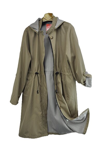 elma abone Plus Size Summer Short Trench