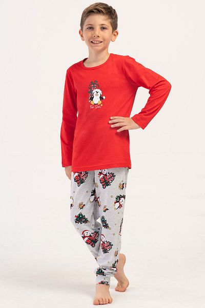 VİENETTA Boy's Long Sleeve Pajama Suit(9-10/15-16), 405331