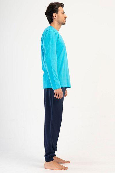 VİENETTA Pajama Set - Turquoise - Graphic