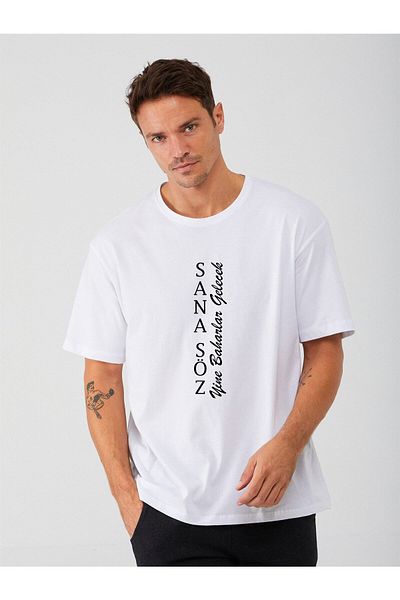 Pisa Art Tricou supradimensionat pentru femei și bărbați. Promisiunea ta va veni din nou primăvara tricou alb negru