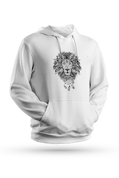 Pisa Art Φούτερ με κουκούλα Unisex με στάμπα Lion