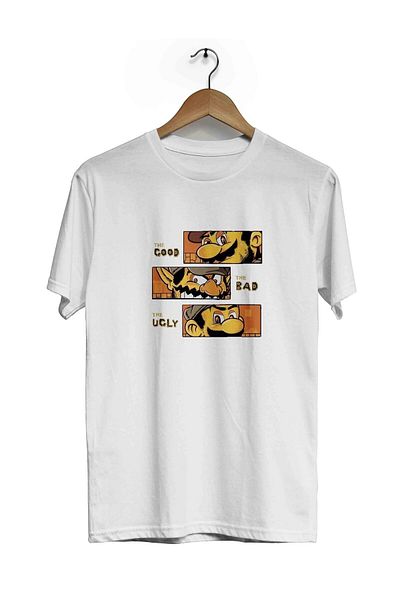 Pisa Art Μπλουζάκι Mario με κοντό μανίκι με στάμπα μπροστά πίσω Bll3612