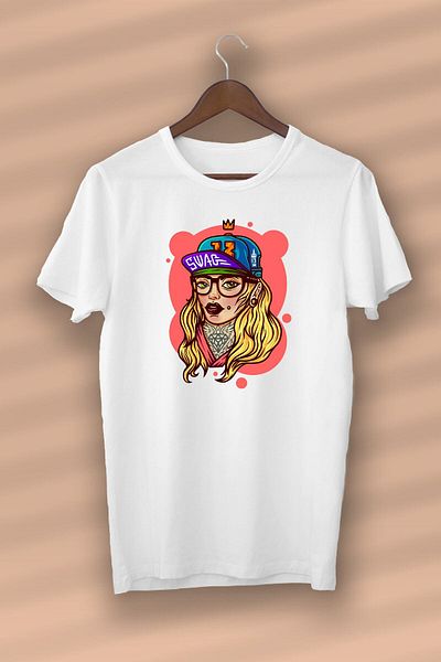 Pisa Art Super Girl Printed Organic Cotton White Unisex - Γυναικεία - Ανδρικά - T-shirt Nux Boutique