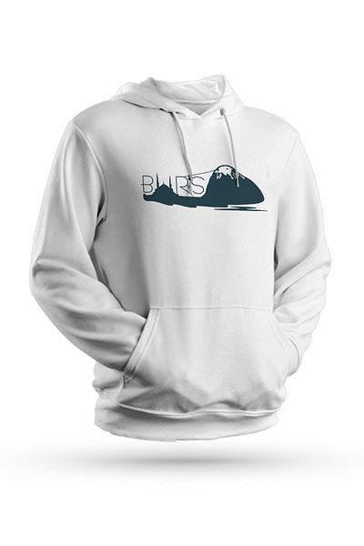 Pisa Art Φούτερ με κουκούλα Bursa με στάμπα λευκό Unisex