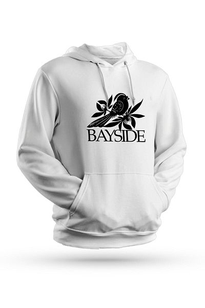 Pisa Art Φούτερ με κουκούλα Bayside με στάμπα λευκό Unisex