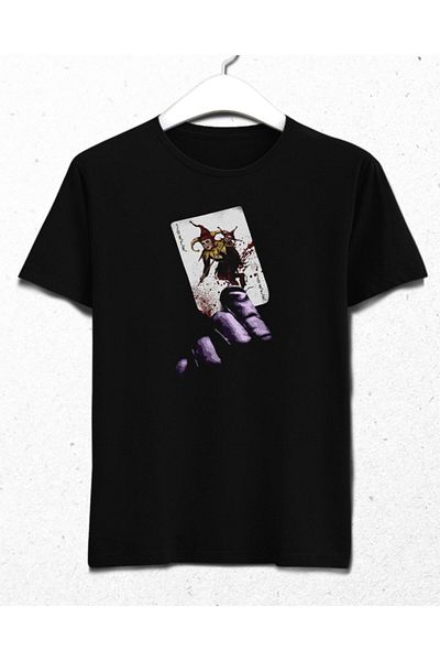 Pisa Art Ανδρικό μαύρο μπλουζάκι Joker