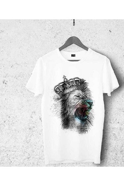 Pisa Art Μπλουζάκι με στάμπα King Lion