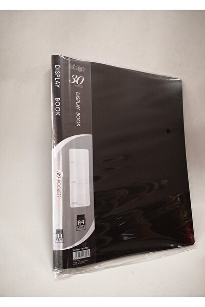 Linea Siyah 30lu Sunum Dosyası Plastik Kapaklı Şeffaf Yapraklı