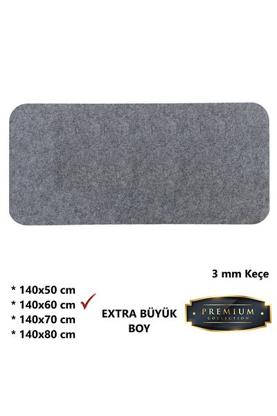 Next Craft Γκρι Mouse Pad XXL Εξαιρετικά μεγάλο μέγεθος 3mm Επιτραπέζιο προστατευτικό ματ