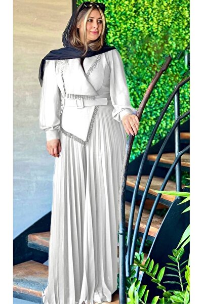 guller tekstil KADIN DABIL KUMAŞTAN EFSANE TAŞLI TULUM