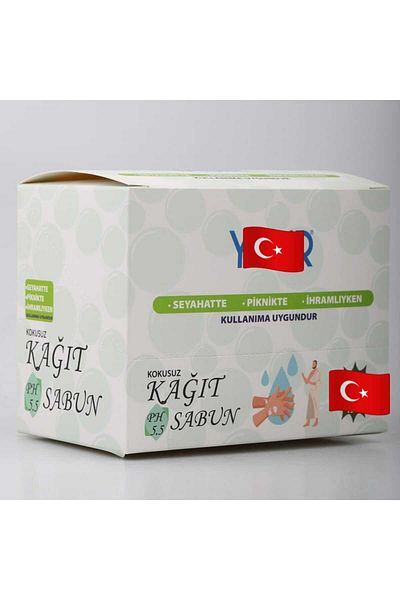 Yasir 3Pcs Odorless Paper Soap for Hajj and Umrah Odorless Soap Paper for Travel
