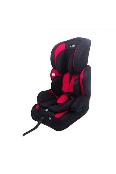 U-Grow Scaun auto, 76-150 cm, roșu/negru