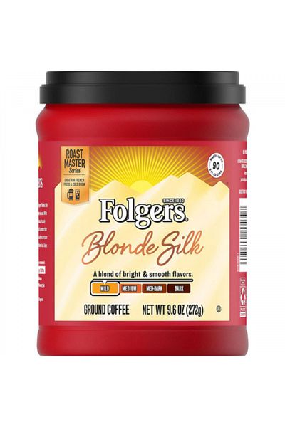 Folgers Pack of 6Blonde Silk Light Roast Ground Coffee
