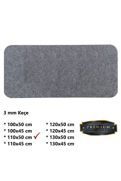 Next Craft Γκρι Mouse Pad Επιτραπέζιο Προστατευτικό Ματ Μεγάλα Μεγέθη 3mm Τσόχα