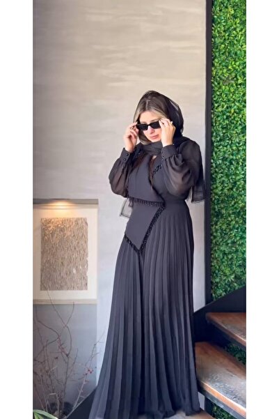 guller tekstil KADIN DABIL KUMAŞTAN EFSANE TAŞLI TULUM