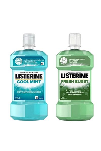 Listerine Apă de gură FRESH BURST & COOLMINT, 500 ml