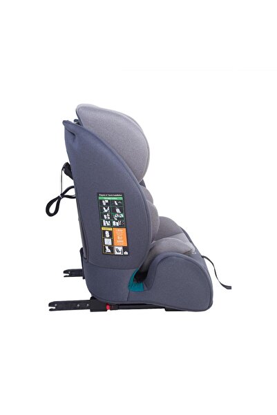 U-Grow Autosedačka 76-150 cm, Isofix/horní popruh, šedá