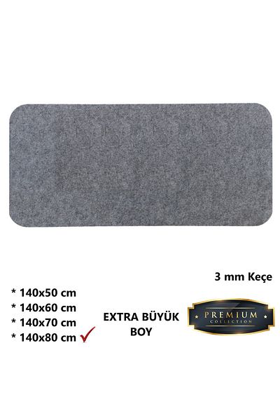 Next Craft Γκρι Mouse Pad XXL Εξαιρετικά μεγάλο μέγεθος 3mm Επιτραπέζιο προστατευτικό ματ