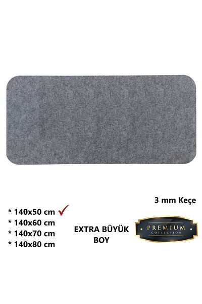 Next Craft Γκρι Mouse Pad XXL Εξαιρετικά μεγάλο μέγεθος 3mm Επιτραπέζιο προστατευτικό ματ