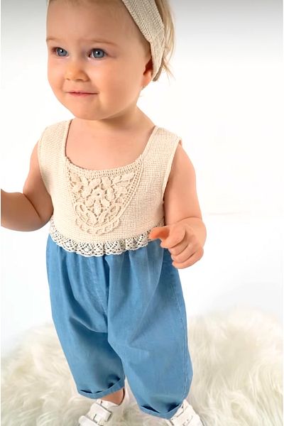 Nipperland Baby Girl Romper and Buckle |   Girl's Denim Overalls |   Baby Girl Kids Summer Rompers