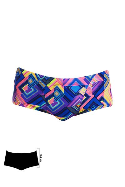 Funky Trunks Be Suare Men's Training Swimwear, 16.5cm Trunks