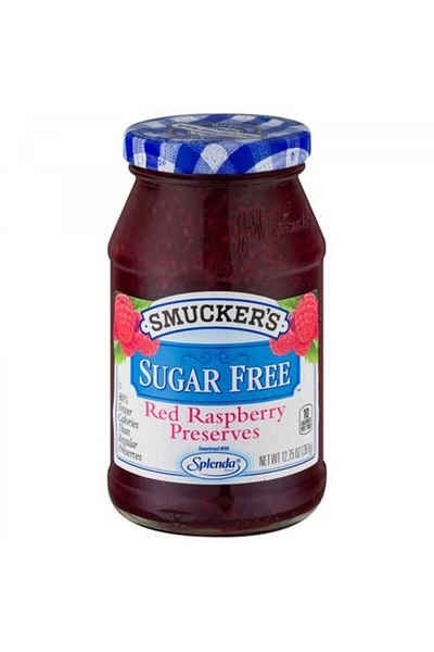 smuckers Pack of 8Sugar-Free Red Raspberry Preserves