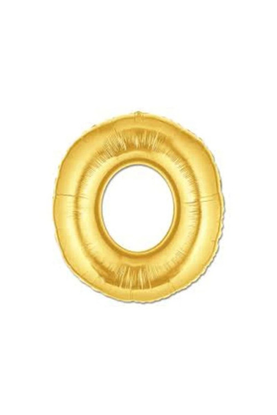 CT STONES Gold Foil Letter O Balloon 1 Meter