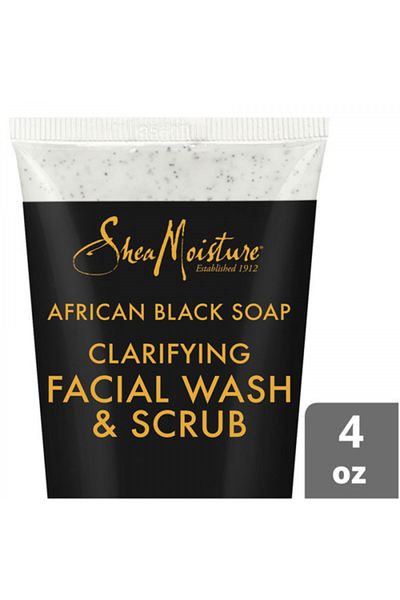 Shea Moisture Pack of 24African Black Soap Facial Wash & Scrub