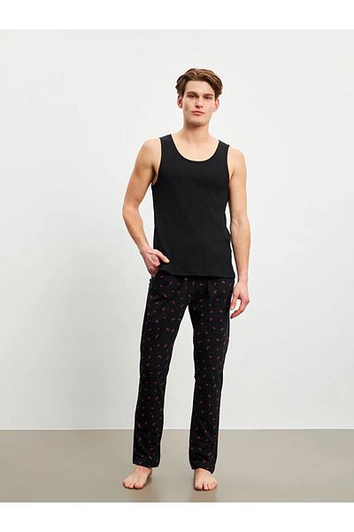LC Waikiki Black Standard Mold Men's Pajama Bottom t t