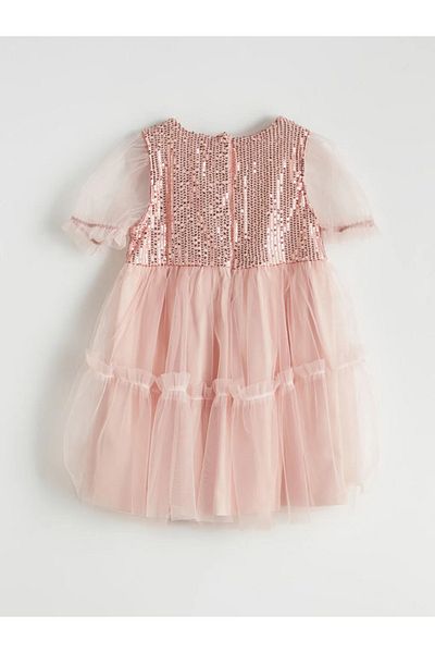 LC Waikiki Lcw Kids Pink Bicycle Collar Girl Poplin Dress