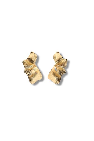Finery by Nerrs Embroidered Fan Earrings