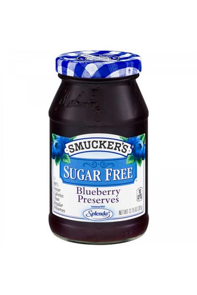 smuckers Pack of 8Sugar-Free Preserves Blueberry