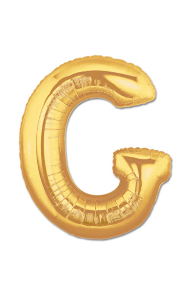 CT STONES G Letter Foil Balloon Gold Color 40 Inch