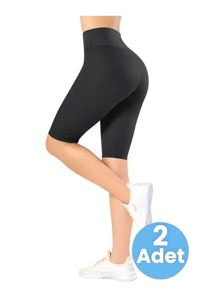 Uniquetrenders Ženske dvodelne ronilačke tajice iznad kolena Visok struk Rebr...