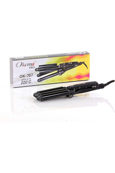 Okima Hair Crimping Styling Tool, Black, Model OK-707, Tourmaline