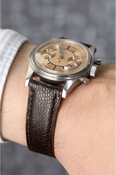 Onywatch 18 mm Leather Watch Band Real Ostrich Skin 18 mm Leather Band 18 mm Watch Strap