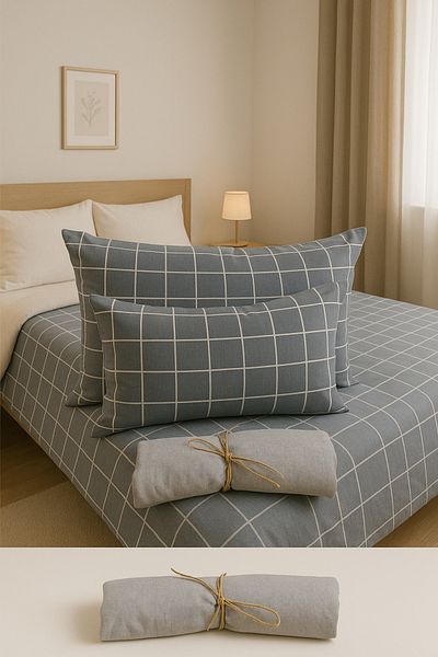By Masuaa Cotton Fitted Sheet Set (Single, Double, King)
