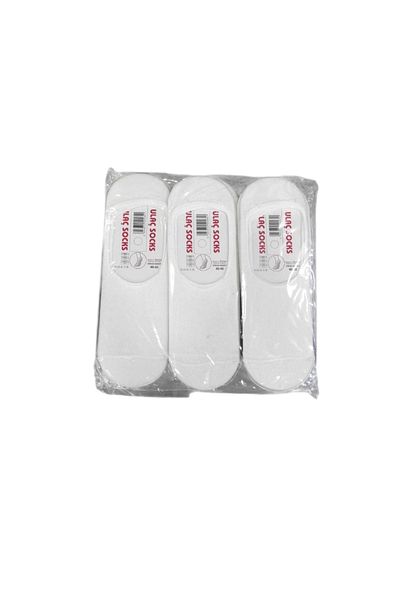 daniel milano Men's Ballerina 3-Piece Socks White
