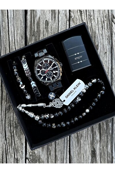 Daniel Klein Çelik Kordon Yeni Sezon Fonksiyonlu Erkek Kol Saati Doğal Taş Te...