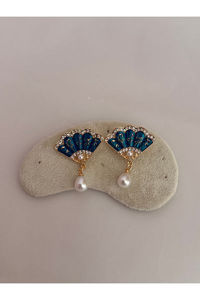 YENGEÇ Fan Model Earrings