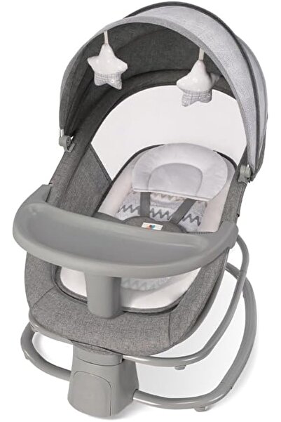 Mastela 4-in-1 Baby Rocker Chair with Bluetooth Music, Mosquito Net, Adjustable Backrest, USB MP3 Pl