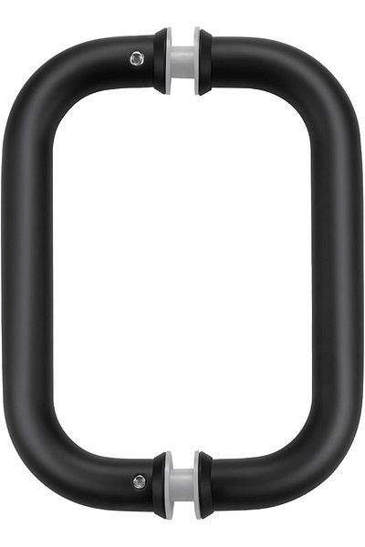 Generic Ranbo C-Shaped 6" Back-to-Back Frameless Glass Shower Door Push Pull Handle