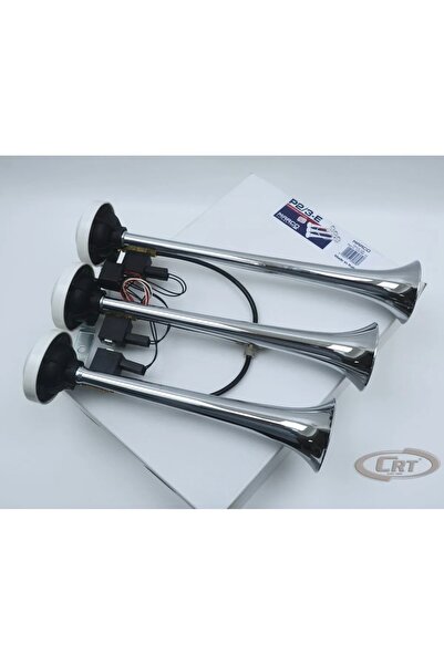 Marco İTALYAN 3 BORULU HAVALI ARAP KORNA KROM 24 VOLT