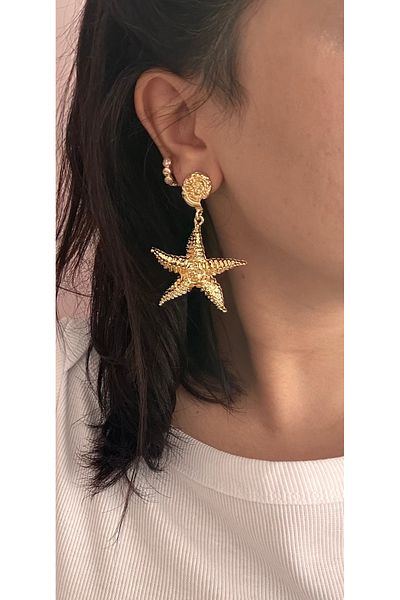 YENGEÇ Starfish Dangle Earrings