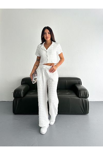 JUST MAY Two Piece Sets - White - Regular fit