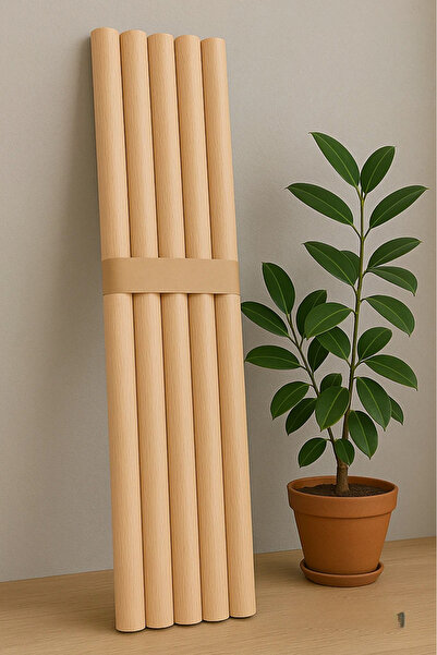 akmwoodtools 100 cm Uzun 30 mm Kalın Ahşap Pürüzsüz Yuvarlak Çubuk 5 Adet, Ço...